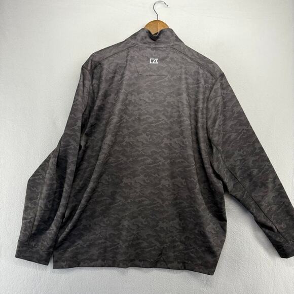 Clemson University Quarter Zip Pullover Men's XL Black Camo Logo Embroidered NEW - Picture 9 of 10